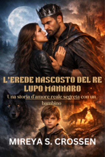 L'erede nascosto del re lupo mannaro - Una storia d'amore reale segreta con un bambino - cover