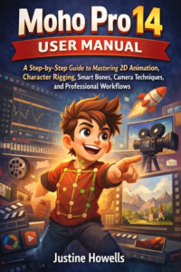 Moho Pro 14 User Manual - A Step-by-Step Guide to Mastering 2D Animation Character Rigging Smart Bones Camera Techniques and Professional Workflows - cover