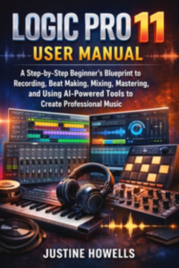 Logic Pro 11 User Manual - A Step-by-Step Beginner’s Blueprint to Recording Beat Making Mixing Mastering and Using AI-Powered Tools to Create Professional Music - cover