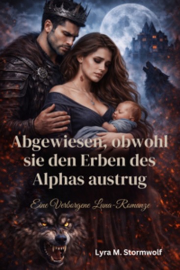 Abgewiesen obwohl sie den Erben des Alphas austrug - Eine verborgene Luna-Romanze - cover