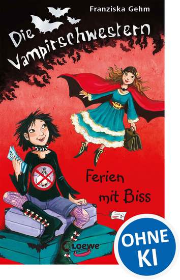 Die Vampirschwestern (Band 5) - Ferien mit Biss - Lustiges Fantasybuch für alle Vampirfans ab 10 Jahren - Der Kinderbuch-Klassiker über Freundschaft die erste Liebe und jede Menge Abenteuer - cover