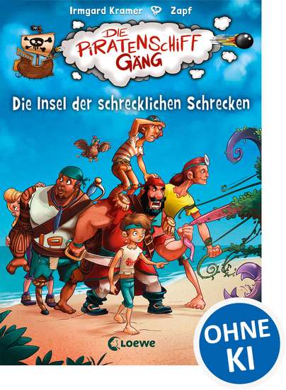 Die Piratenschiffgäng (Band 2) - Die Insel der schrecklichen Schrecken - Kinderbuch zum ersten Selberlesen für Mädchen und Jungen ab 7 Jahre - cover
