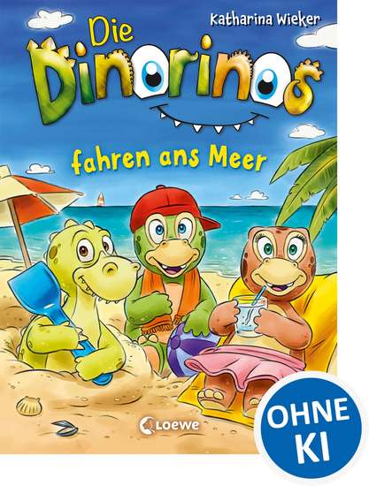 Die Dinorinos fahren ans Meer (Band 4) - Lustiges Kinderbüch mit Dinosauriern zum Vorlesen und ersten Selberlesen ab 7 Jahre - cover
