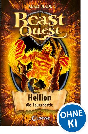 Beast Quest (Band 38) - Hellion die Feuerbestie - Kinderbuch für Jungen und Mädchen ab 8 Jahre voller Spannung und Abenteuer - cover