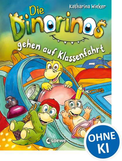 Die Dinorinos gehen auf Klassenfahrt (Band 5) - Lustiges Kinderbüch mit Dinosauriern zum Vorlesen und ersten Selberlesen ab 7 Jahre - cover