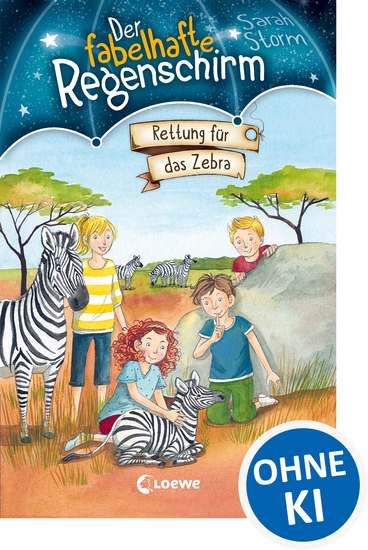 Der fabelhafte Regenschirm (Band 2) - Rettung für das Zebra - Magische Kinderbuchreihe für Jungen und Mädchen ab 8 Jahre - cover