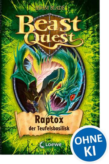 Beast Quest (Band 39) - Raptox der Teufelsbasilisk - Spannungsreiche Abenteuergeschichte ab 8 Jahre - cover