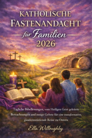 Katholische Fastenandacht für Familien 2026 - Tägliche Bibellesungen Vom Geist Geführte Bewegungen Und Herzliche Gebete Für Eine Verwandelnde Glaubensstärkende Reise Zu Ostern - cover