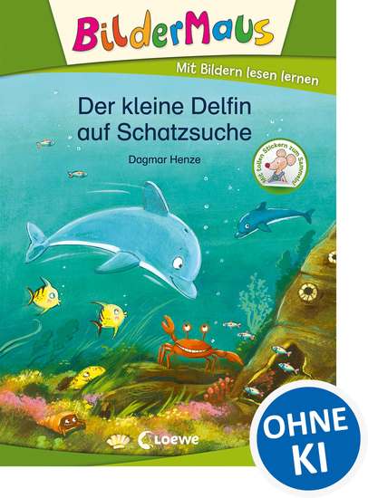 Bildermaus - Der kleine Delfin auf Schatzsuche - Mit Bildern lesen lernen - cover