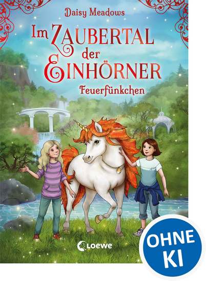 Im Zaubertal der Einhörner (Band 1) - Feuerfünkchen - Kinderbuch zum ersten Selberlesen für Mädchen und Jungen ab 7 Jahre - cover