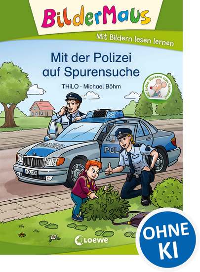 Bildermaus - Mit der Polizei auf Spurensuche - Mit Bildern lesen lernen - Ideal für die Vorschule und Leseanfänger ab 5 Jahre - cover