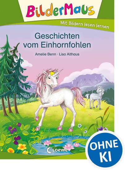 Bildermaus - Geschichten vom Einhornfohlen - Mit Bildern lesen lernen - Ideal für die Vorschule und Leseanfänger ab 5 Jahre - cover