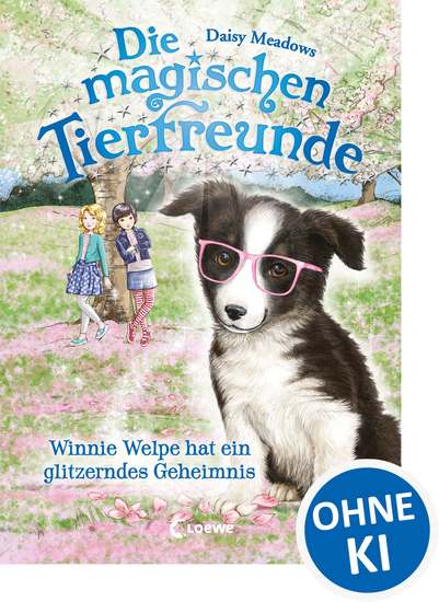 Die magischen Tierfreunde (Band 10) - Winnie Welpe hat ein glitzerndes Geheimnis - Erstlesebuch mit süßen Tieren ab 7 Jahre - cover