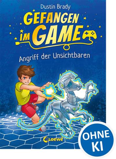 Gefangen im Game (Band 2) - Angriff der Unsichtbaren - Kinderbuch für Jungen und Mädchen ab 8 Jahre - cover