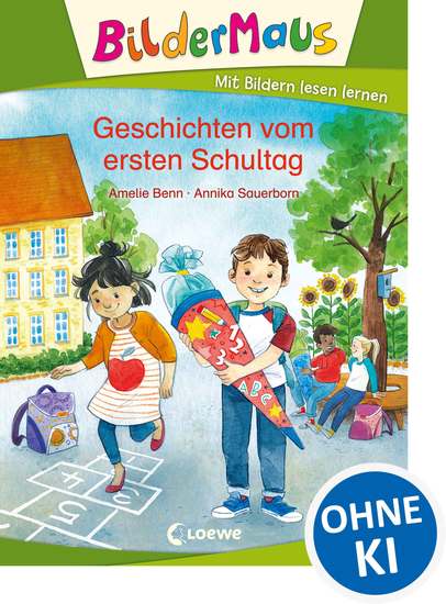 Bildermaus - Geschichten vom ersten Schultag - Mit Bildern lesen lernen - Ideal für die Vorschule und Leseanfänger ab 5 Jahre - cover