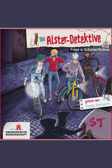 Alster-Detektive Folge 4 - Schmierfinken (Hörbuch ungekürzt) - Gelesen von Tanja Fornaro - cover