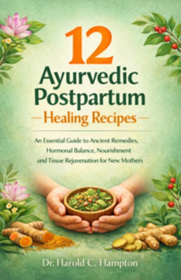 12 Ayurvedic Postpartum Healing Recipes - An Essential Guide to Ancient Remedies Hormonal Balance Nourishment and Tissue Rejuvenation for New Mothers - cover