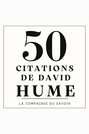 50 citations de David Hume - cover