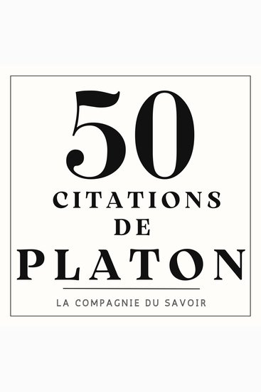 50 citations de Platon - cover