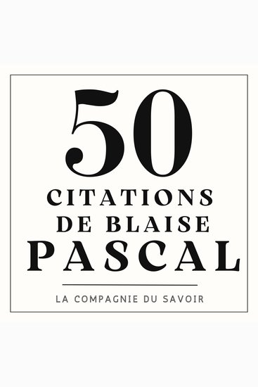 50 citations de Pascal - cover