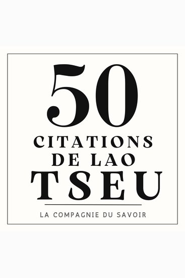 50 citations de Lao Tseu - cover