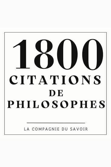 1800 Citations de philosophes - cover