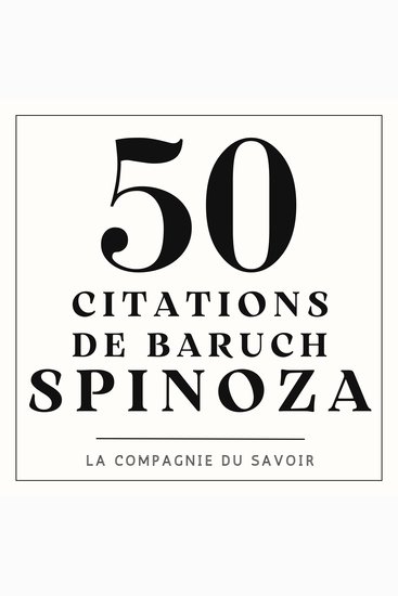 50 citations de Spinoza - cover