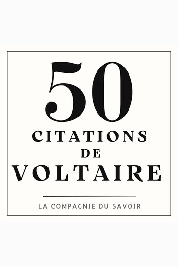 50 citations de Voltaire - cover