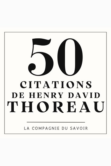 50 citations de Thoreau - cover