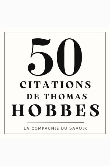 50 citations de Thomas Hobbes - cover