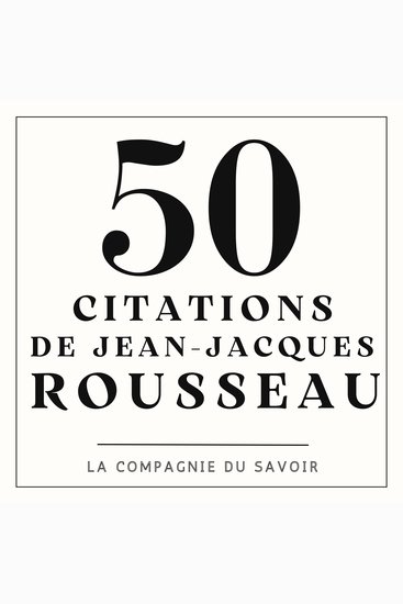 50 citations de Rousseau - cover