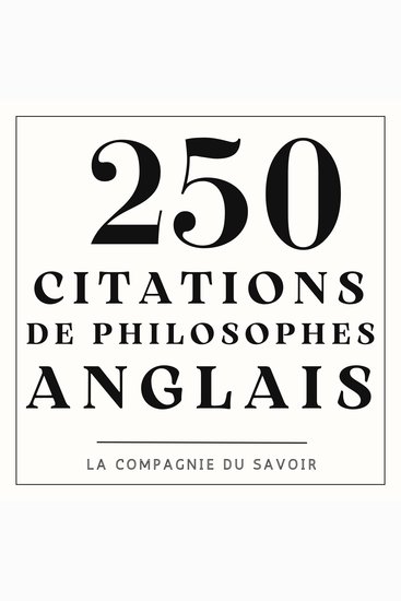 250 citations de philosophes anglais - cover