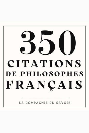 350 citations de philosophes français - cover