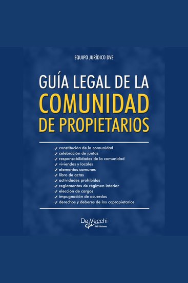 Guía legal de la comunidad de propietarios - cover
