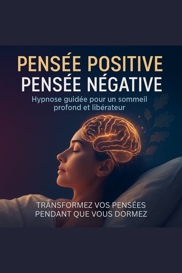 Pensée positive – Pensée négative: Hypnose guidée pour un sommeil profond et libérateur - Transformez vos pensées pendant que vous dormez - cover