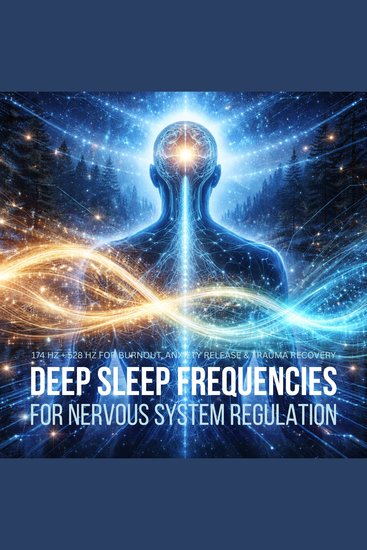 Deep Sleep Frequencies for Nervous System Regulation - 174 Hz + 528 Hz for Burnout Anxiety Release & Trauma Recovery - cover