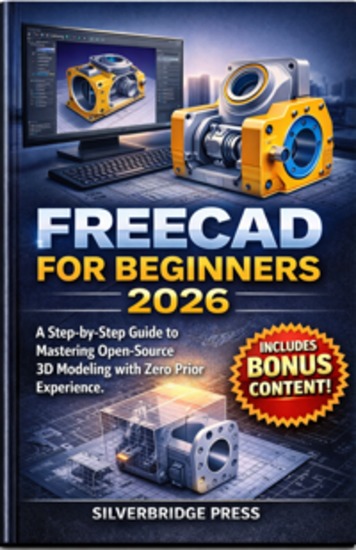 Freecad For Beginners 2026 - A Step-by-Step Guide to Mastering Open-Source 3D Modeling with Zero Prior Experience - cover