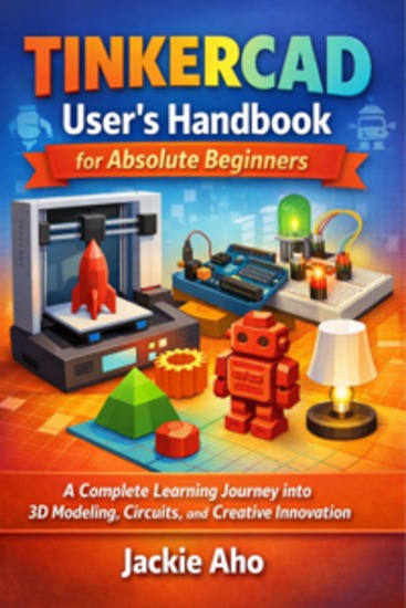 Tinkercad User’s Handbook for Absolute Beginner - A Complete Learning Journey into 3D Modeling Circuits and Creative Innovation - cover