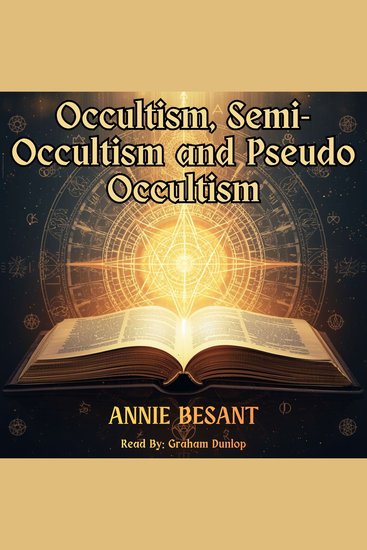 Occultism Semi-Occultism and Pseudo Occultism - cover