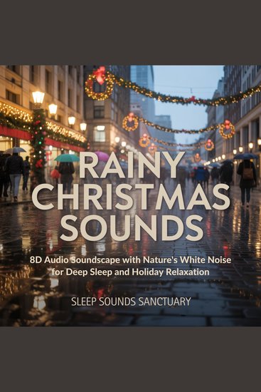 Rainy Christmas Sounds - 8D Audio Soundscape with Nature’s White Noise for Deep Sleep and Holiday Relaxation - cover