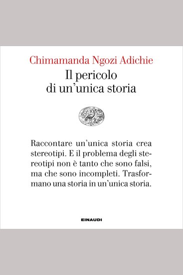 Il pericolo di un'unica storia - cover