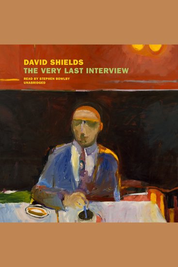 The Very Last Interview - cover
