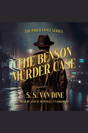 The Benson Murder Case - cover