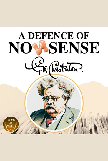 A Defence of Nonsense - cover