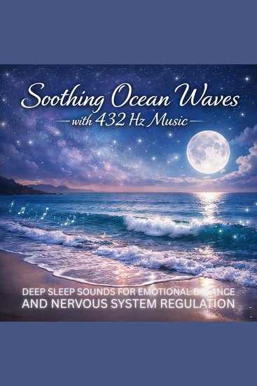 Soothing Ocean Waves with 432 Hz Music All Night Sleep Soundscapes - Deep Sleep Sounds for Emotional Balance and Nervous System Regulation - cover
