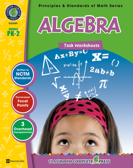 Algebra - Task Sheets Gr PK-2 - cover