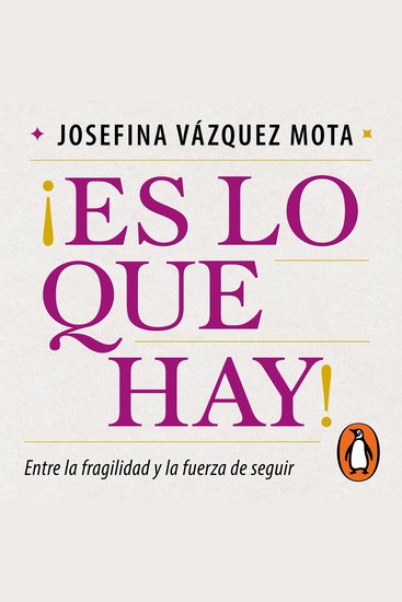 ¡Es lo que hay! - Entre la fragilidad y la fuerza de seguir - cover