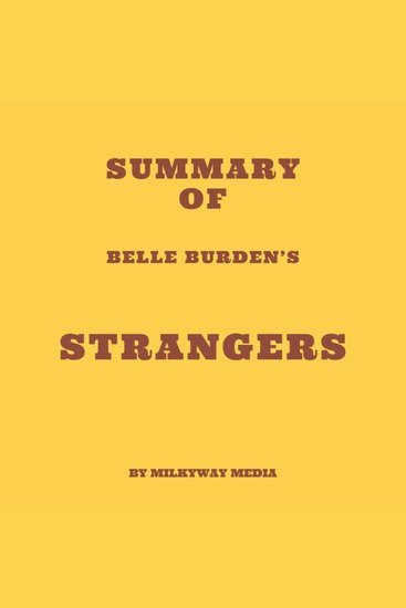 Summary of Belle Burden's Strangers - cover