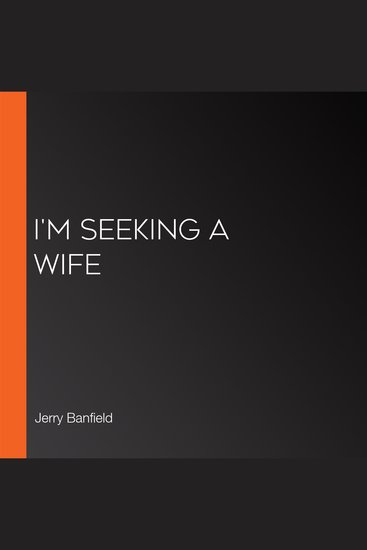 I'm Seeking a Wife - cover