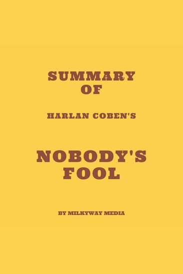 Summary of Harlan Coben's Nobody's Fool - cover
